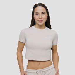 GymBeam Tricou pentru femei Cropped Agile Desert XS