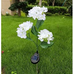 Lampa solara de gradina decoratiune LED, Hydrangeas Light, Acumulator 600mAh, 78cm, IP44