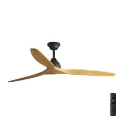 Ventilator de tavan FARO 33718DC ALO L lemn/negru d. 152 cm + telecomandă