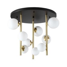 Lustră LED pe tijă Ideal Lux PERLAGE 9xG9/3W/230V auriu