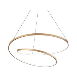 Lustră LED pe cablu Ideal Lux OZ LED/55W/230V d. 80 cm auriu