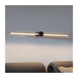 Aplică LED pentru oglindă de baie Ideal Lux FILO LED/12,5W/230V IP44 negru