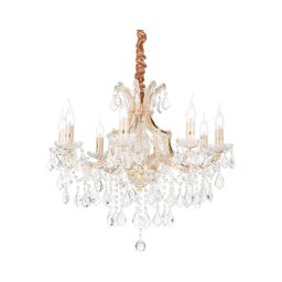 Lustră de cristal pe cablu Ideal Lux NAPOLEON 8xE14/40W/230V