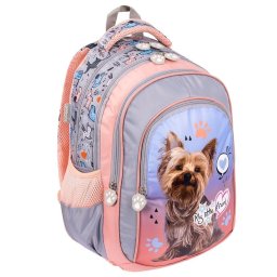 Ghiozdan St.Majewski, Ergonomic, Impermeabil, Colectia My Little Friend Grey York BP58, 40x28x18cm