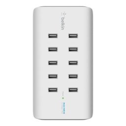 Hub USB Belkin RockStar, 10x USB 2.0, Alb