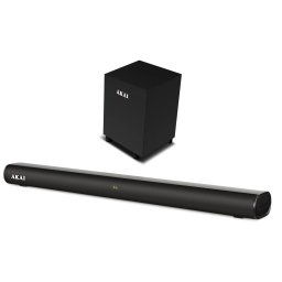 Soundbar Akai 2.1, 80 W, USB, Bluetooth, Negru