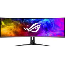 Monitor Gaming OLED ASUS ROG Swift OLED 49" PG49WCD, 5120x1440, HDMI, DisplayPort, Ecran curbat, 144 Hz, 0.03 ms, Negru
