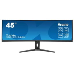 Monitor VA LED Iiyama 44.5" XCB4594DQSN-B1, DQHD (5120 x 1440), HDMI, DisplayPort, Ecran curbat, Boxe, 165 Hz, 0.8 ms, Negru