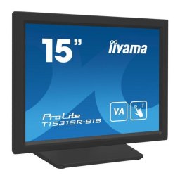 Monitor VA LED Iiyama 15" T1531SR-B1S, VGA, HDMI, DisplayPort, Boxe, Touchscreen, Negru