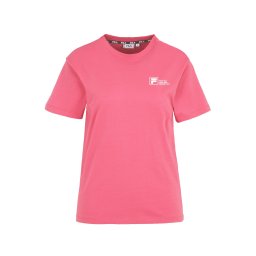 FILA Tricou roșu pastel / alb