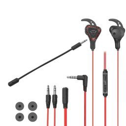 Casti Trust TRU GXT 408 Headset In-ear Black,Red