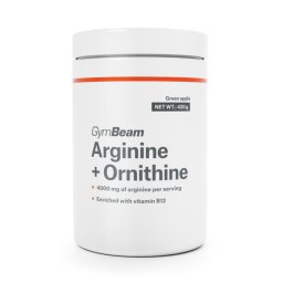 GymBeam Arginină + Ornitină 420 g măr verde