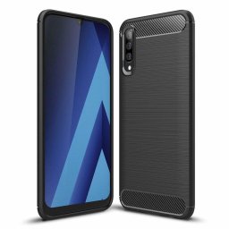 Husa Husa pentru Samsung Galaxy A30s / A50 / A50s - Techsuit Carbon Silicone - Black