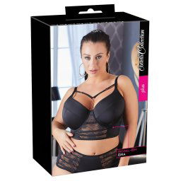 / Cottelli Plus Size - sutien cu dantelă și bretele (negru) - 95F