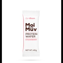GymBeam MoiMüv Protein Wafer 40 g căpșuni