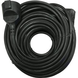 cablu prelungitor 30m 1.5mm negru ip44, well