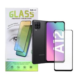 FOLIE STICLA Spacer pentru Samsung Galaxy A12, grosime 0.3mm, acoperire totala ecran, strat special anti-ulei si anti-amprenta, Tempered Glass, sticla 9D, duritate 9H "SPPG-SM-GX-A12-TG