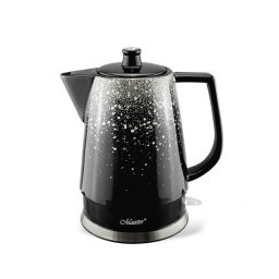 Fierbator electric MR-074-SILVER 1,5l 1500W Negru/Argintiu