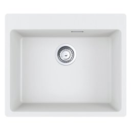 Chiuveta Franke Fragranite Maris MRG 610-54 Alb 114.0660.140, 540x400x200, Filotop: instalare la nivelul blatului, 1 cuva spatioasa, baza de 60 cm necesara pentru instalare