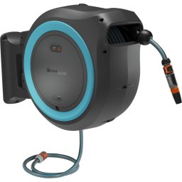 Rolă furtun cu montare pe perete Gardena PowerRoll XL - set, turcoaz