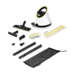 Aparate de curatat cu abur 1.513-400.0, + disposable cloth , 1500W, 3.2Bar, 1L, incalzire 6.5min, Alb/Negru