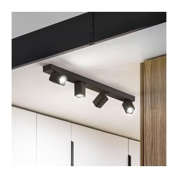 Spot LED Ideal Lux RUDY 4xGU10/7W/230V negru
