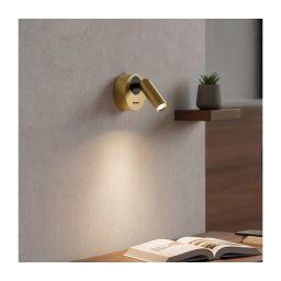 Spot LED de perete Ideal Lux BEAN LED/3W/230V alamă