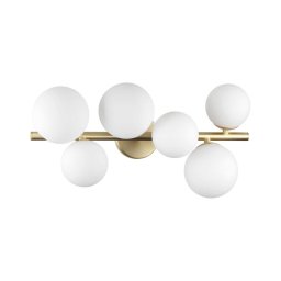 Lustră LED aplicată Ideal Lux PERLAGE 6xG9/3W/230V auriu/alb