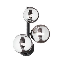 Aplica de perete LED PERLAGE 3xG9/3W/230V, negru/fumuriu