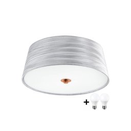 Plafonieră LED Eglo 32111 FONSEA 1 2xE27/9W/230V argintiu/cupru