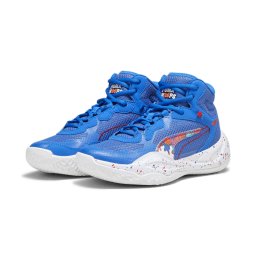 PUMA Kids Puma Kids Playmaker Pro Mid Dylan Basketball Sneaker (Big Kid) PUMA Team RoyalFor All Time Red