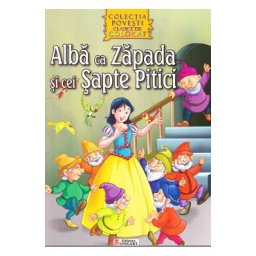 Alba ca Zapada si cei Sapte Pitici - Carte de citit si colorat
