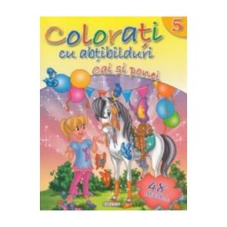 Colorati cu abtibilduri 5: Cai si ponei