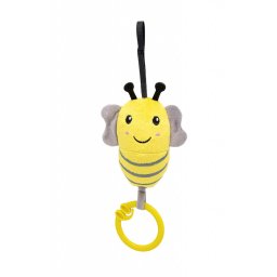 Jucarie cu vibratii pentru bebelusi BabyJem, Albinuta din plus, 6 luni+ (Culoare: Galben)