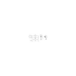 Cilindru cu buton STD, 30 x 30 mm, finisaj alb, 3 chei