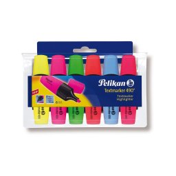 Set 6 textmarker Pelikan 490