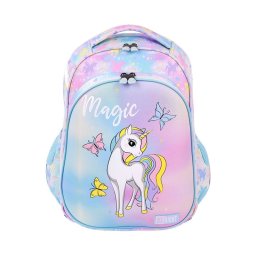 Ghiozdan clasele I-IV, 2 compartimente, Majewski, Gama St. Right, Colectia Magic Unicorn 2024, HB-01