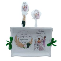 Set pentru gatit mireasa, Sprijin in Trup si Suflet, model personalizat, 3 piese - FEIS404014