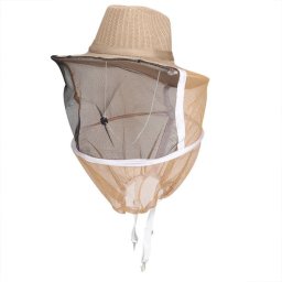 Palarie apicola crem cu bust cu aerisire - tip Cowboy