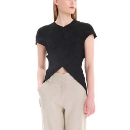 IOANNA KOURBELA Top ''Intuitive Sights'' Crossed Top S24364 12052-black