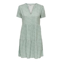 ONLY Rochie 'ONLZally' verde pastel / alb