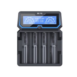 incarcator acumulatori li-ion, nimh, nicd, aa/aaa/aaaa, 4 canale, afisaj lcd, x4 xtar