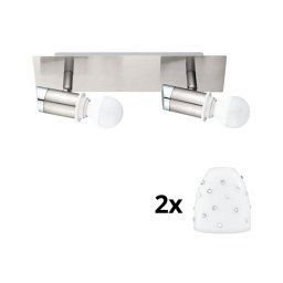 Spot LED Eglo MY CHOICE 2xE14/4W/230V crom/alb