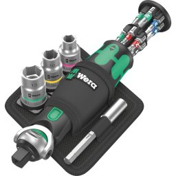 Maner surubelnita cu biti si tubulare, 1/4”, 18 bucati, 8009 Zyklop Pocket SET2