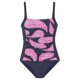 LASCANA Costum de baie modelator albastru marin / mov liliachiu