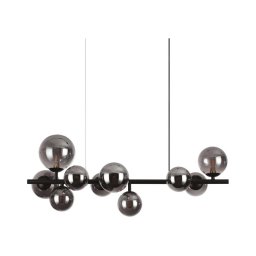 Ideal Lux - Lustra LED suspendată pe cablu PERLAGE 10xG9/3W/230V 81 cm negru/fumuriu