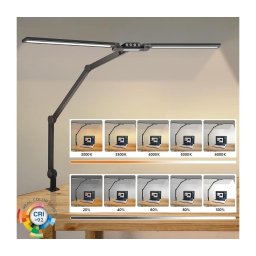 Lampă LED tactilă dimabilă de masă LED/24W/230V 3000-6500K CRI 92 negru