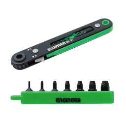 Set 7 extractori ultra-scurti ENGINEER pentru suruburi imbus deteriorate 0,89-5 mm, cu cheie cu clichet DR-27, Fabricat in Japonia DZ-273