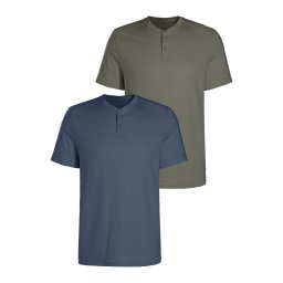 H.I.S Tricou safir / oliv