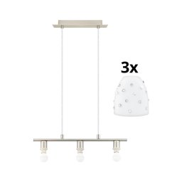 Lustră LED pe cablu Eglo MY CHOICE 3xE14/4W/230V crom/alb